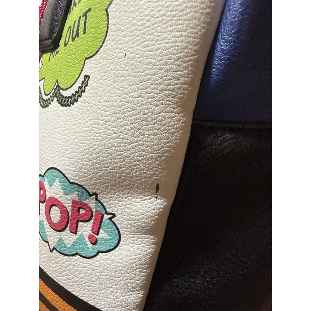 Nikky by Nicole Lee "TAKE ME OUT" Satchel Handbag Graphic Print Pop Art Purse - Picture 14 of 15